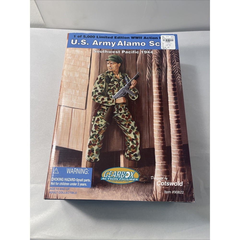 US Army Alamo Scout SW Pacific 1944 12" Action Figure Gearbox by Cotswold New